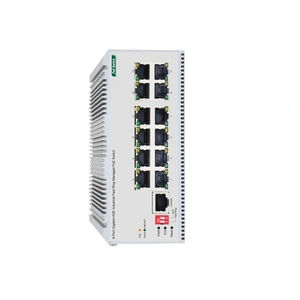 8-Port Gigabit +4GE Industrial Fast Ring Managed PoE Switch